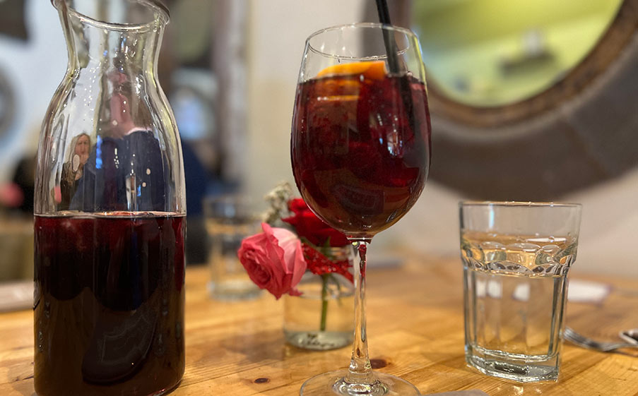 honey salt sangria carafe