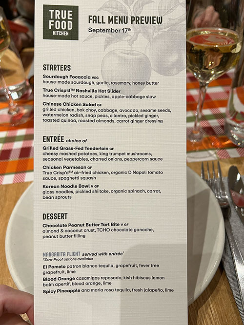 true food kitchen fall menu