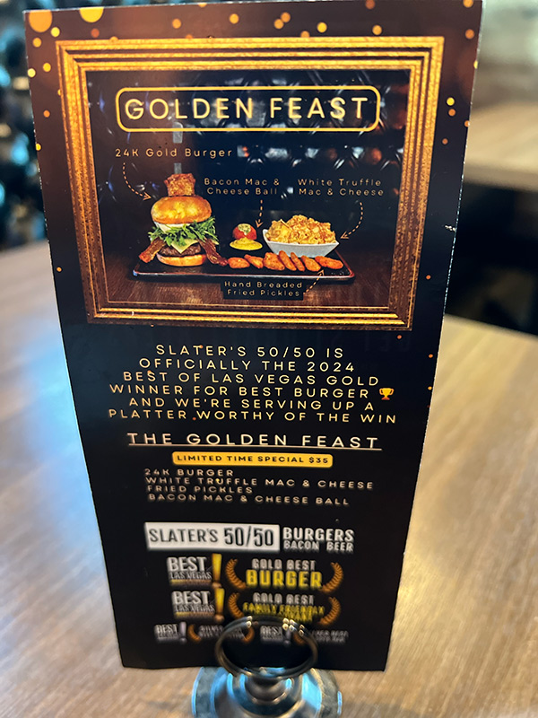 slaters 50/50 The Golden Feast