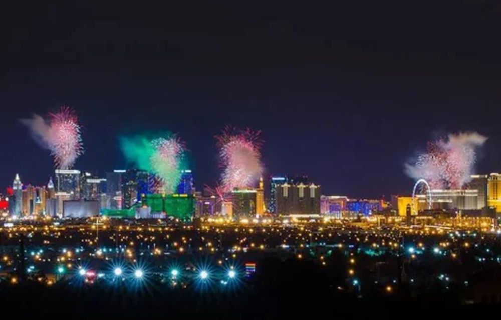 vegas fireworks